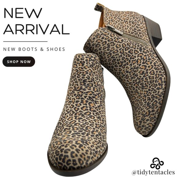 New Lucky Brand Women's Size 7.5 in Leopard Print - Picture 1 of 5